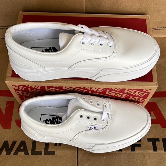 Vans Era Stacked Leather True White/True White WMNS platforms - Picture 3 of 16